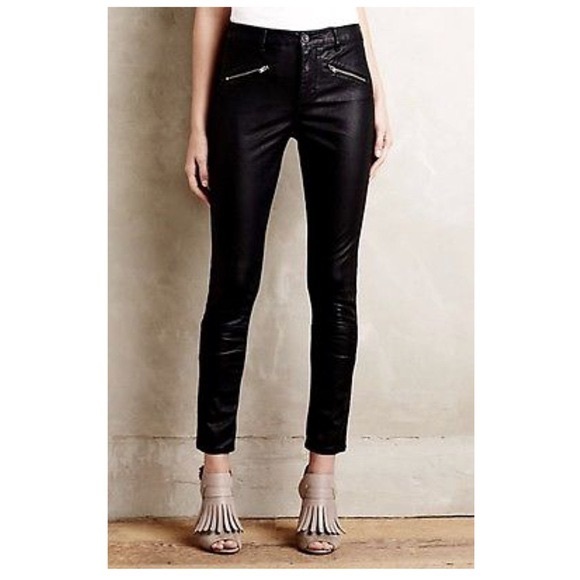 Anthropologie Pilcro Faux Leather Pants 